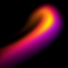 Looping neon gradient motion glow element