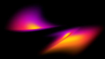 Dual neon flare spots glowing in the dark