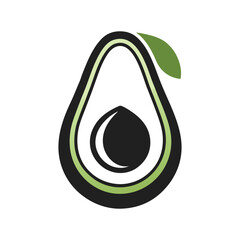 Avocado Icon &ndash; Healthy Fruit Vector Symbol
