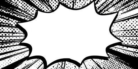 Comic book speech bubble