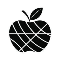 Apple Icon &ndash; Minimal Fruit Vector Symbol