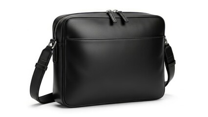 A stylish leather messenger bag is a practical men's accessory suitable for both work and travel.  AI generated.