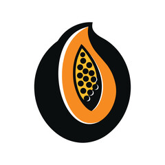 Papaya Icon &ndash; Exotic Fruit Vector Illustration
