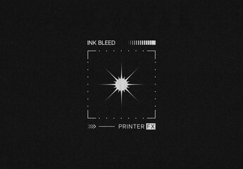 Ink Bleed Text & Logo Effect Mockup