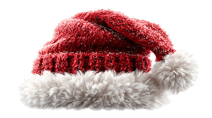 santa claus hat on white background 