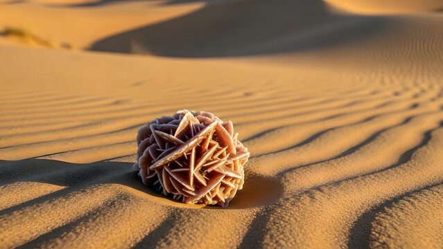 Desert Rose Crystal Formation in Sand
