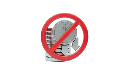 No Money or Financial Loss Concept