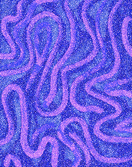 Abstract blue purple textured pattern with wavy lines and pebble-like surface design.