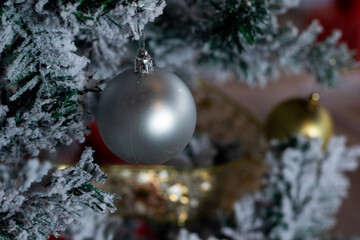 Christmas tree for decorating during the New Year festival