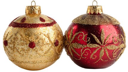 christmas decoration isolated on white background 