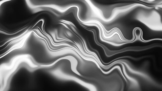 Abstract background featuring flowing waves of colorful liquid animation