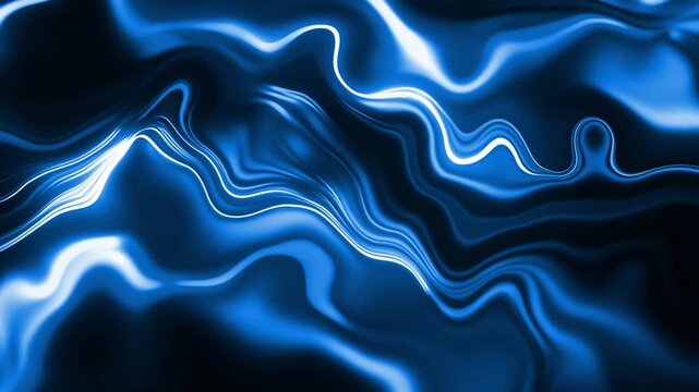 Abstract background featuring flowing waves of colorful liquid animation