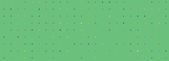 Minimalist Light Green Background with Small Scattered Multicolored Pixels Pattern