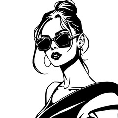 girl with sunglasses