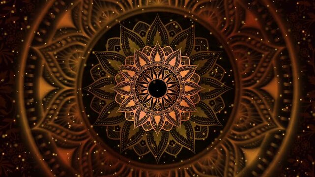 Mandala Motion Wedding Invitation Video Background Loops.