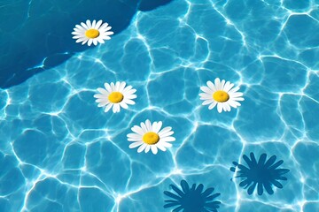 daisy in the swimmimg pool