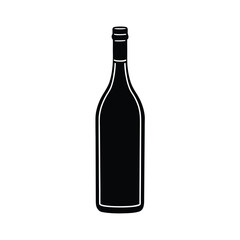 Wine Bottle Vector Illustration