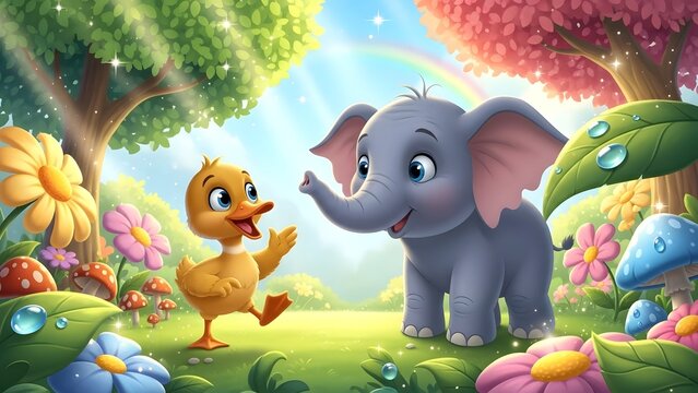 elephant family in the jungle