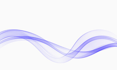 Elegant abstract purple wave with smooth transparent curves on a clean white background for modern design and digital layouts.