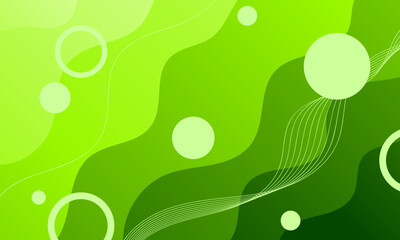 green business smooth lines wave curves on soft gradient abstract background
