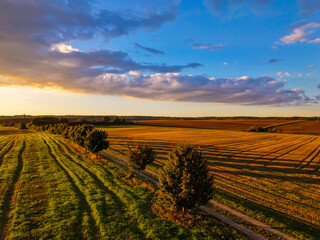 Sunset in central Bohemia