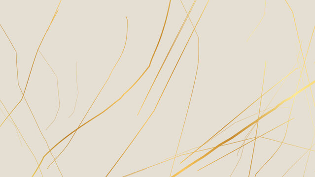Gold Kintsugi crack pattern on whitish background