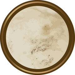 Moon Crater Surface Top View