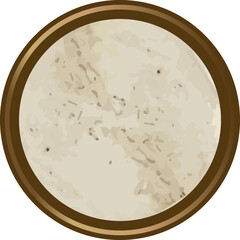 Tortilla Top View Rustic Texture