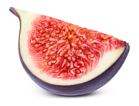 Fig slice. Fresh organic fig isolated on transparent background. Fig with PNG