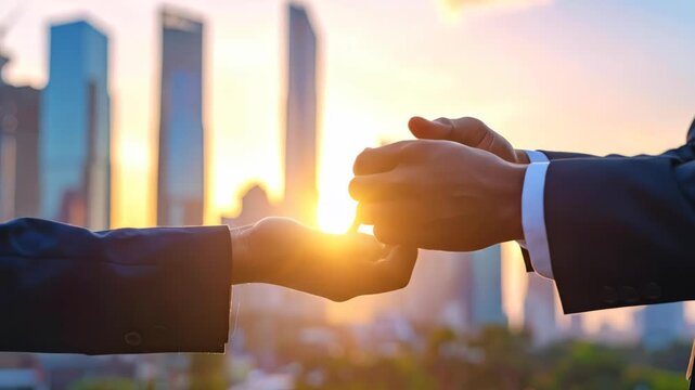 real estate agent holding keys, key account manager making a deal with a customer and client