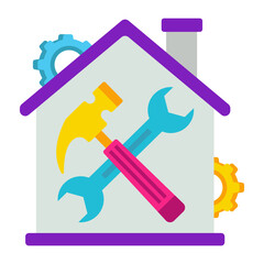 Modern design icon of home repair 
