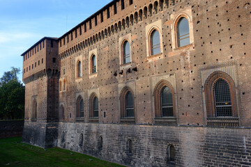 Autumn at Parco Sempione, Milan, with the Castello Sforzesco
