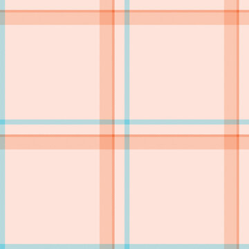 Other seamless plaid textile, idea pattern fabric background. Various texture tartan vector check in light and orange colors.
