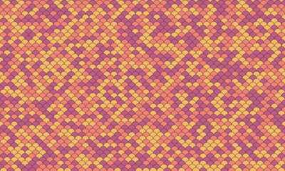 Abstract warmtoned geometric pattern.  Seamless scaly texture resembling reptile skin or fish scales. Ideal for backgrounds, textiles, fashion, and website design. © Olena