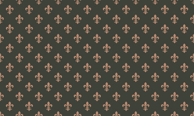 Abstract imperial and quality flower. Majestic poster on symmetric 2025. French textured in seamless pattern invitation.