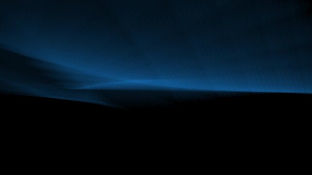 Smooth blue flowing wave animation on black background with motion blur effect
