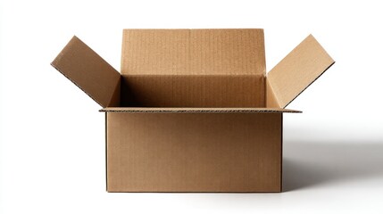 An open cardboard box is displayed against a white background with subtle shading.