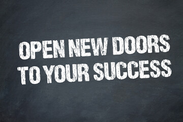 Obraz premium Open new doors to your success 