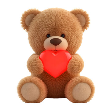teddy bear with red heart