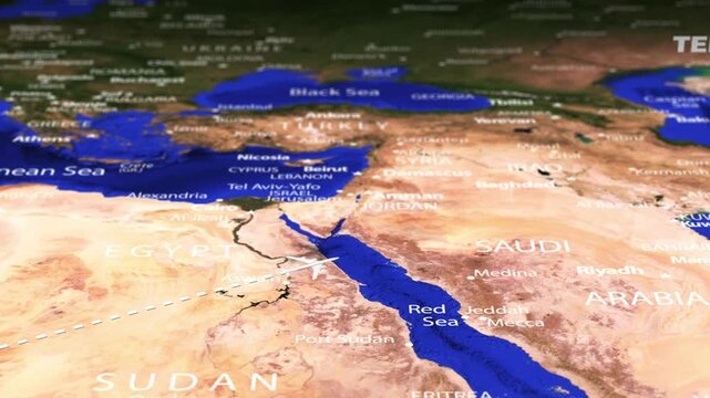 Flight From Accra GHANA to Tehran IRAN with flag pins