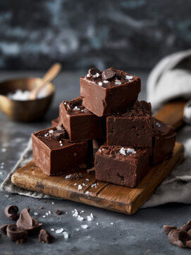Gourmet dark chocolate fudge
