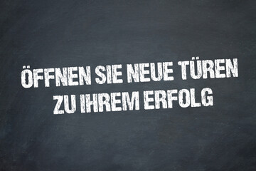 Obraz premium Öffnen Sie neue Türen zu Ihrem Erfolg 