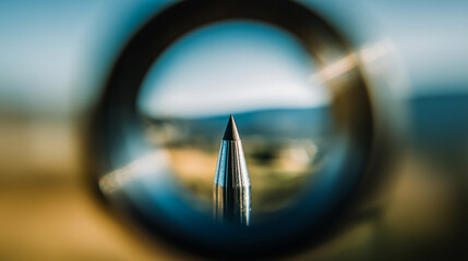 Macro Shot Focused on Pencil Tip Symbolizing Focus and Creativity