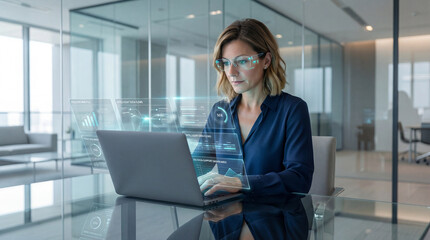 Data Analyst Interpreting Predictive Business Intelligence