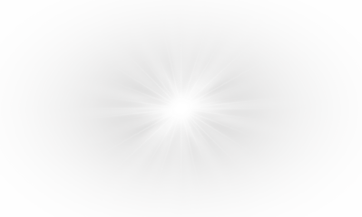 Sun light effect with lens flare and bright sunbeam.