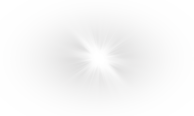 Sun light effect with lens flare and bright sunbeam.