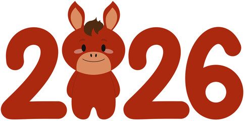 동물말새해신년2026붉은말십이지신진사오미(기본텍스트숫자) (2)