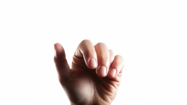 A person's hand raised in a wave gesture.
