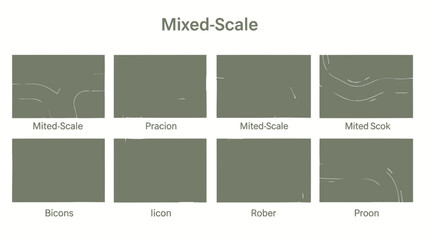 Collection of abstract line art icons minimalist graphic design elements for web and UI isolated on 