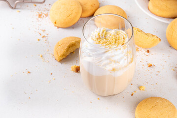 Shortbread sugar cookies milkshake